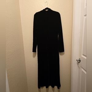 Vintage Jacqueline Ferrar Velour Long Sleeve Dress